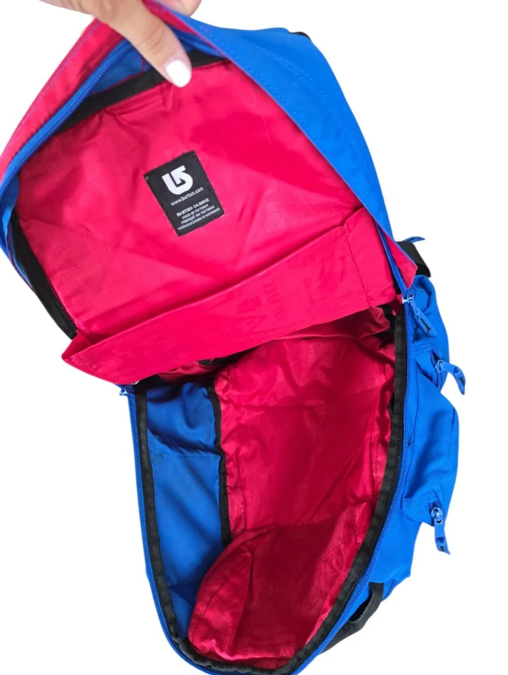 Burton Snowboard Backpack Blue Board Carry Laptop Boot Compartment EUC